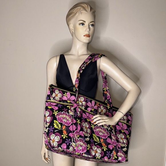 Vera Bradley Pirouette Pink Grand Travel Tote Bag - Picture 13 of 17